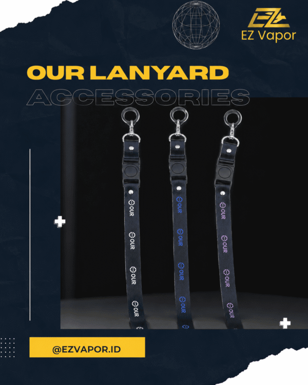 our lanyard our lanyard biru tua, biru muda, dan ungu